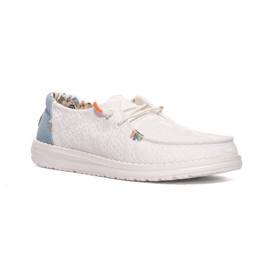 HEY DUDE HD40054 WHITE CROCHET Slip-on Donna