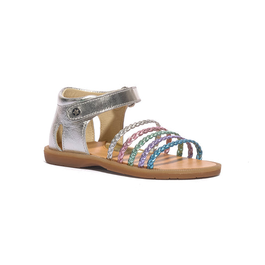 NATURINO 0010502667.09.2Q14 SILVER PINK Sandali Bambina