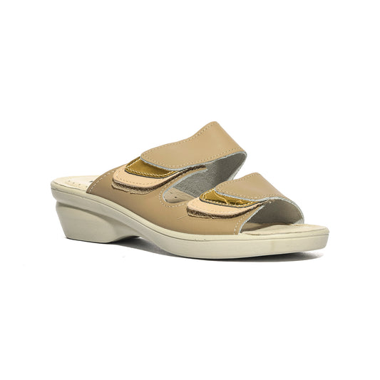 VALLEVERDE 25315 BEIGE Ciabatte Donna