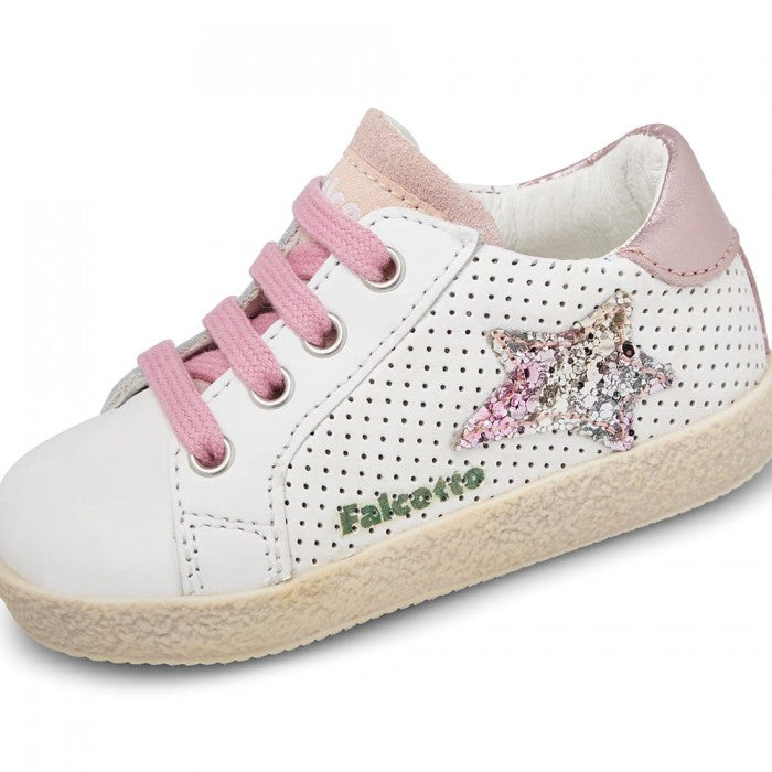 FALCOTTO 0012016751-11-1N04 WHITE-PINK Sneakers Bambina