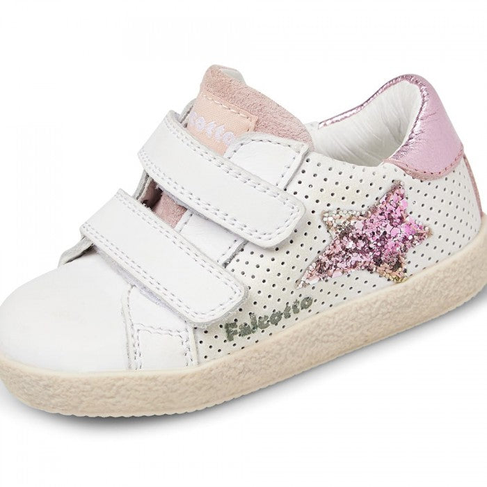 FALCOTTO 0012016752-11-1N04 WHITE-PINK Sneakers Bambina