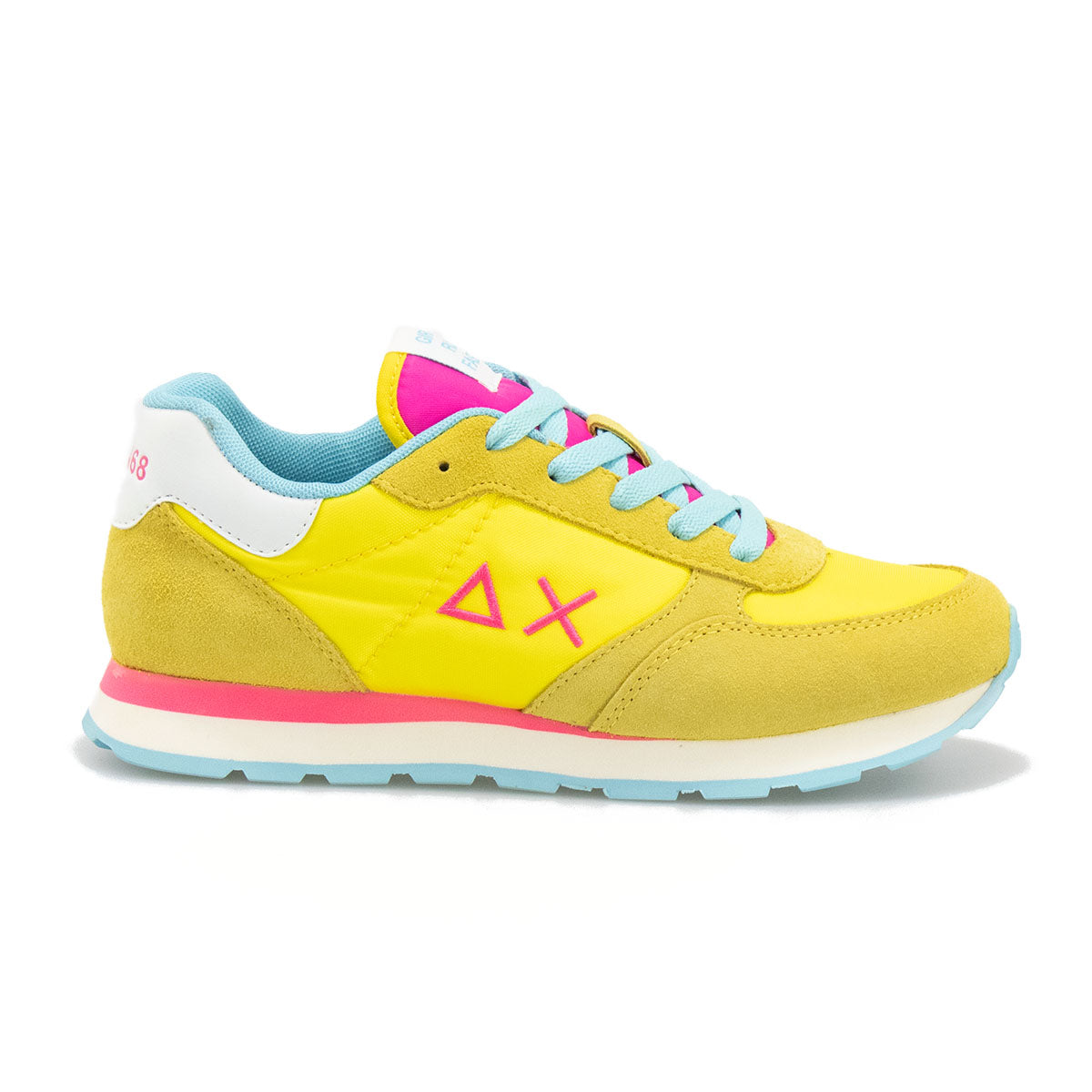 Sneakers Sun 68 Girl'S Ally Solid Nylon Gialle Nere –