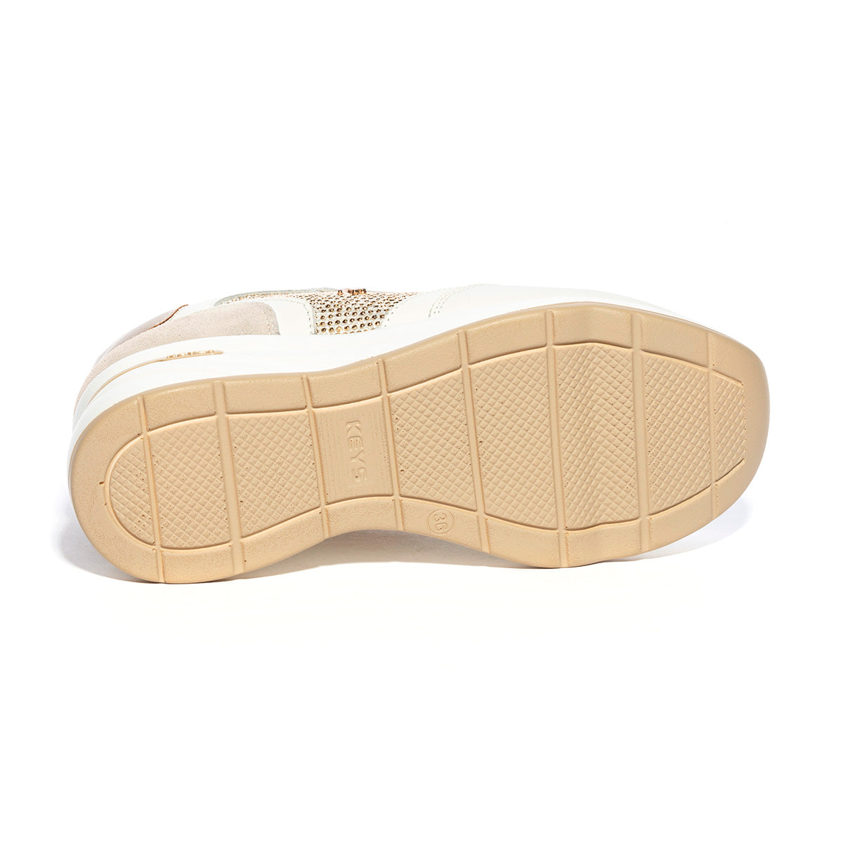 KEYS K7825 WHITE GOLD Sneakers Donna