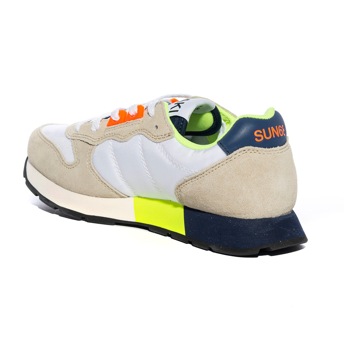 Sneakers Sun68  Boy'S Jaki Fluo  Bianche