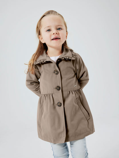 Cappottino Name It Nmfmadelin Trench Coat1 Beige