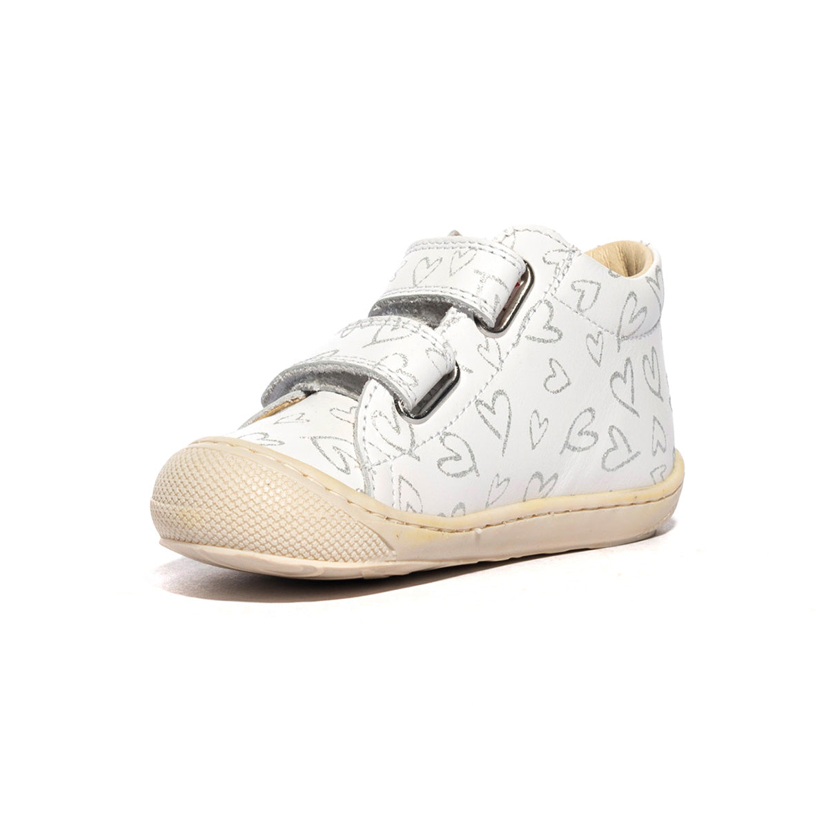 Sneakers naturino Cocoon BIanche Argento