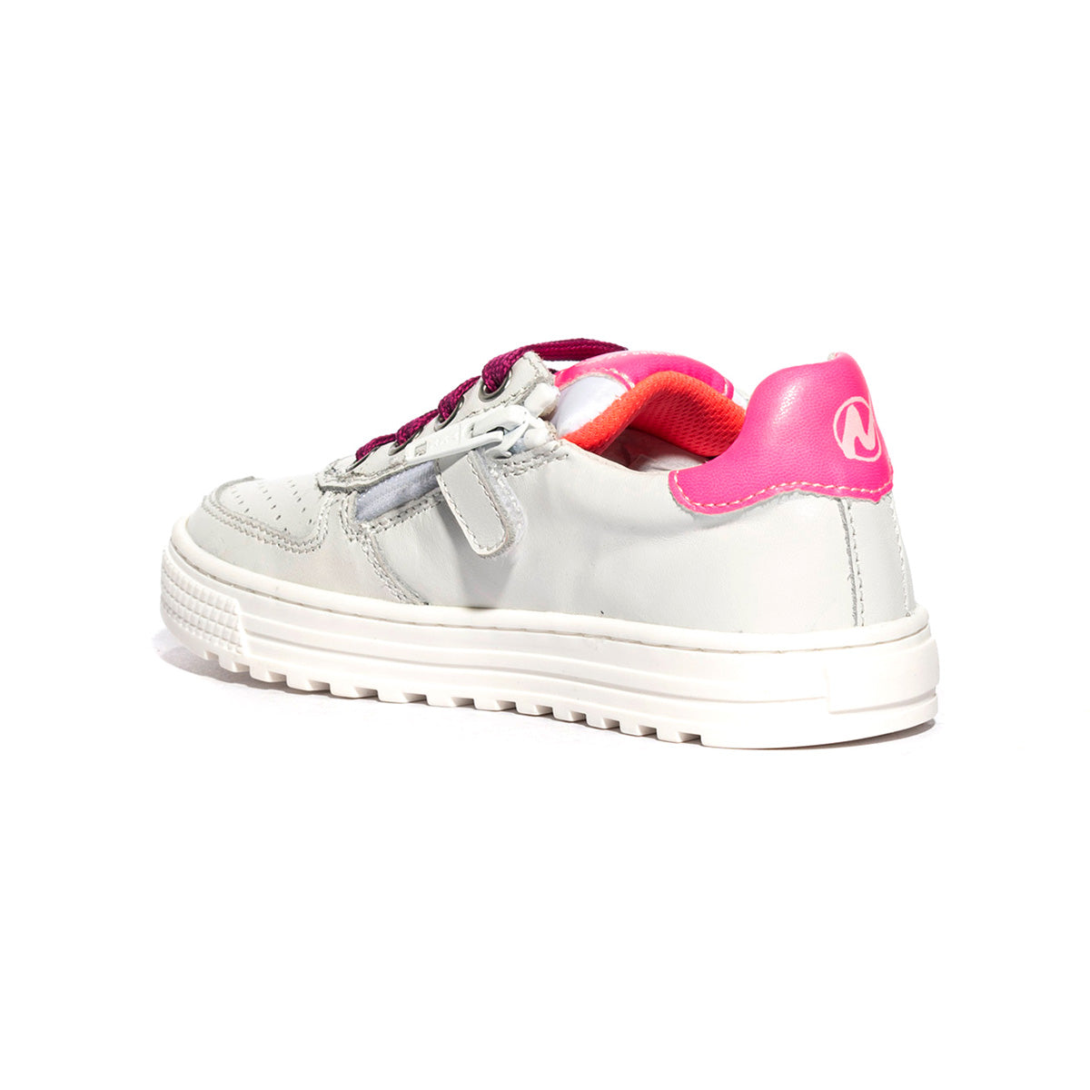 NATURINO HESS ZIPWHITE FUXIA FLUO