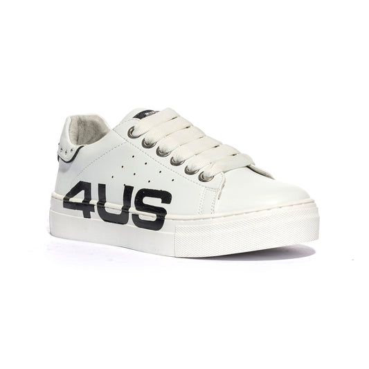 4US 41014 WHITE Sneakers Bambina