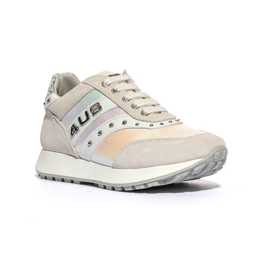 4US 41030 WHITE Sneakers Bambina