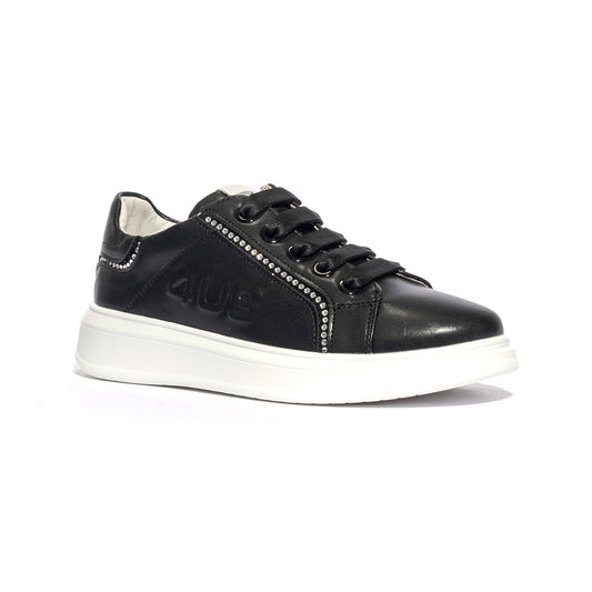 4US 42351 BLACK Sneakers Bambina