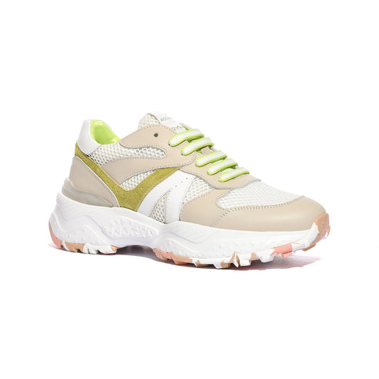 ACCADEMIA 72 AC111 BEIGE WHITE Sneakers Donna