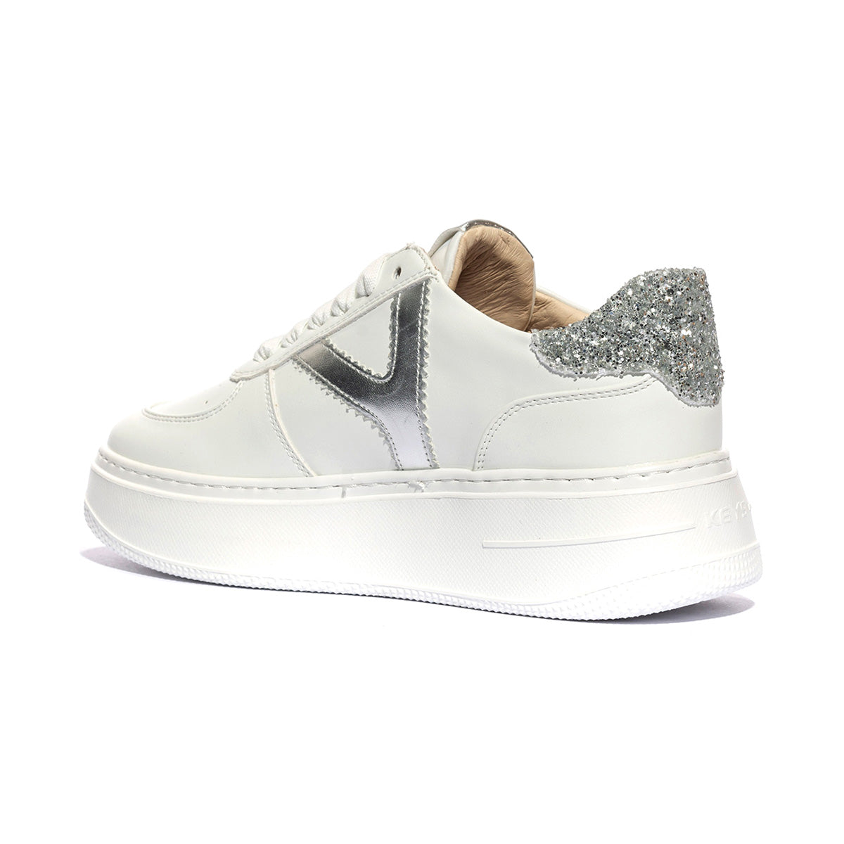 KEYS K10525 WHITE SILVER Sneakers Donna