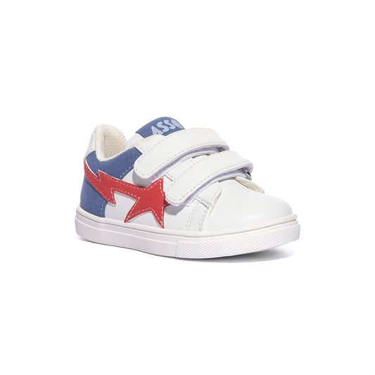 ASSO AG17852 WHITE JEANS SNEAKER Bambino