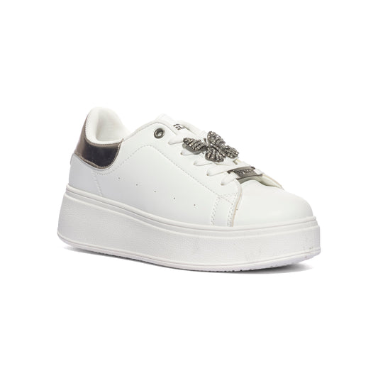 FREDDY FY7717 WHITE PEWTER Sneakers Donna