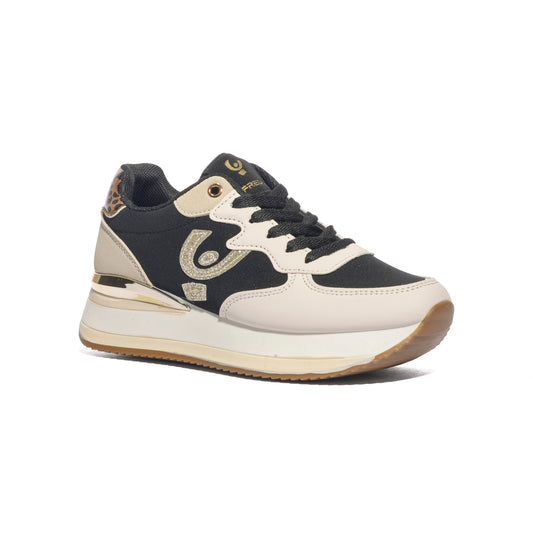 FREDDY FY7727 WHITE BLACK Sneakers Donna