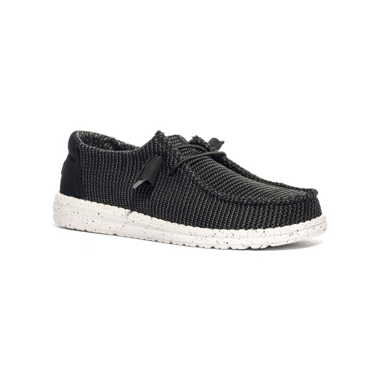 HEY DUDE HD.41878 Black White Slip-on Donna