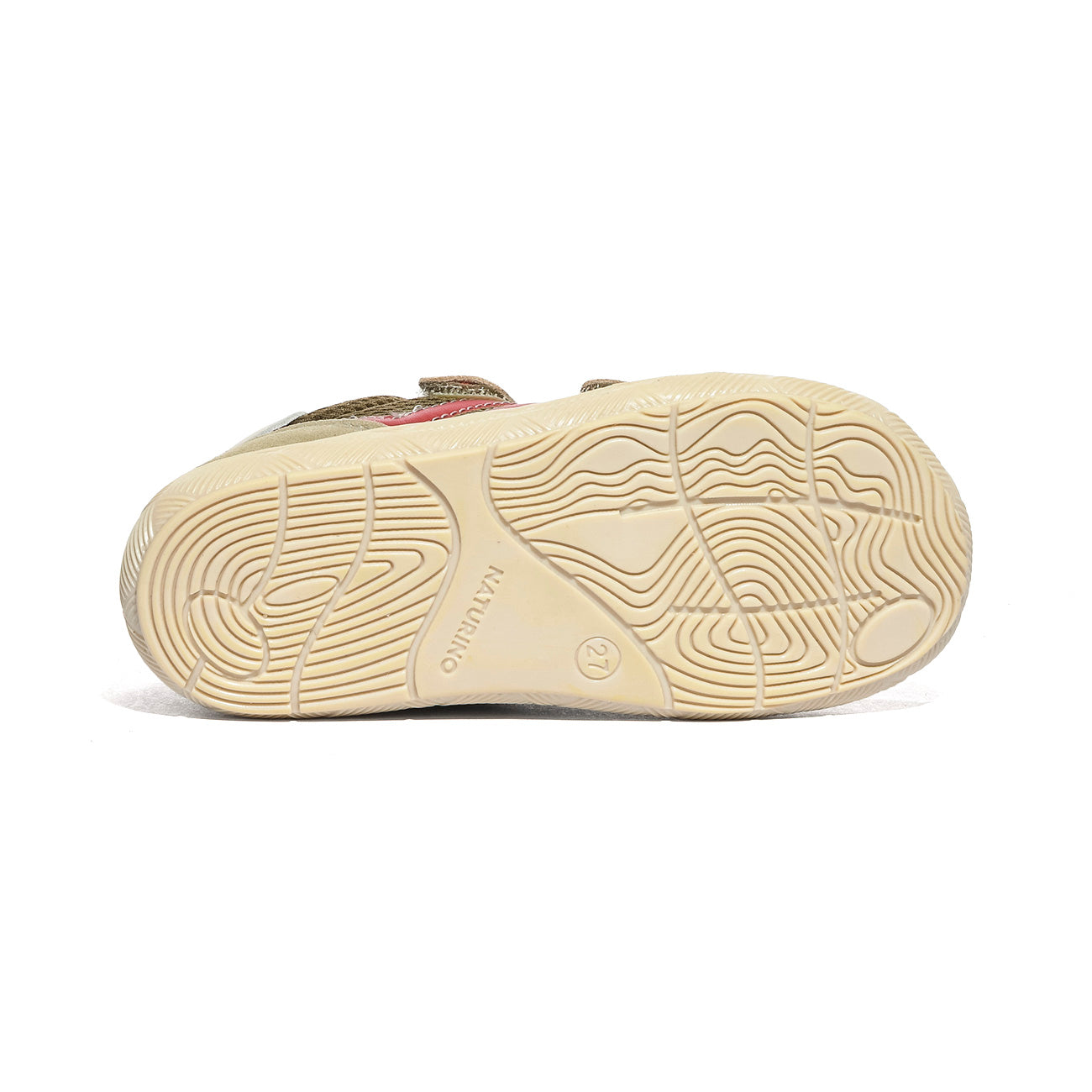 NATURINO 0012019317.01.3B16 STONE.MILK.RED Sneakers Bambino