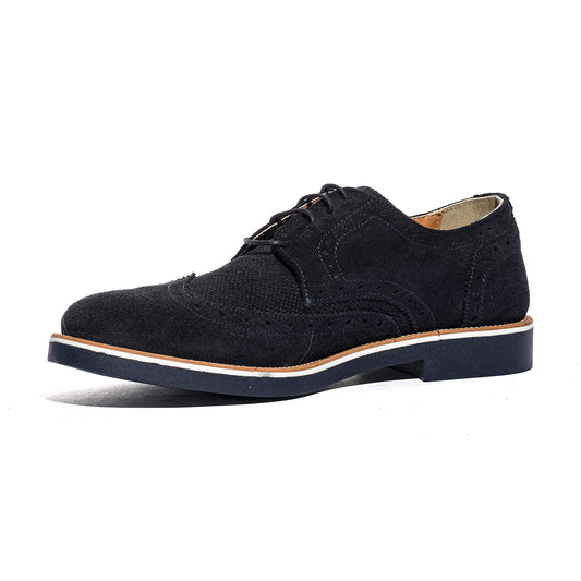 VARESE 1301 CAMOSCIO BLU Stringata Uomo