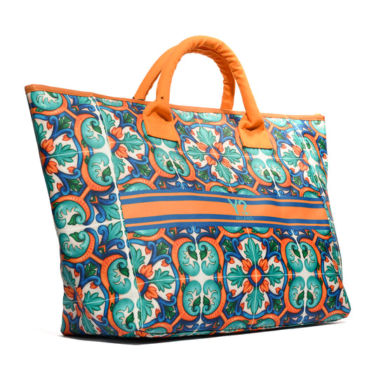 Y-NOT LPI005S6 ORANGE BORSA DA SPIAGGIA Donna