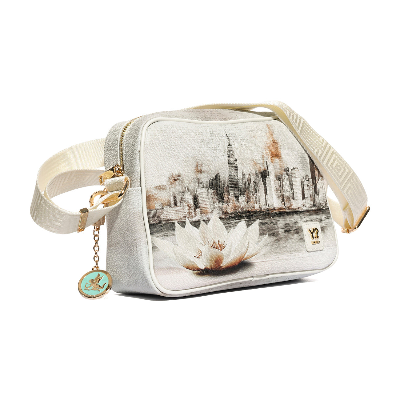 Y-NOT YES380S6 NEW YORK IN WHITE Zaino Donna