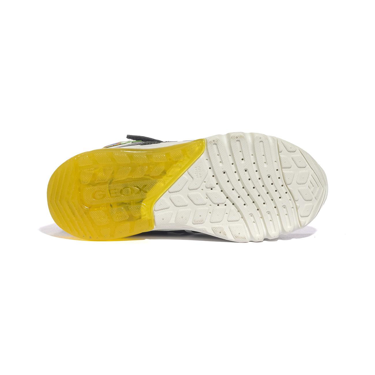 Sneakers Geox CIBERDRON BOY Nere Gialle J46LBJ 054FUBLACK YELLOW C0054 GEOX