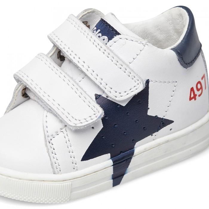 FALCOTTO 0012015346-01-1N27 WHITE-BLUE Sneakers Bambino
