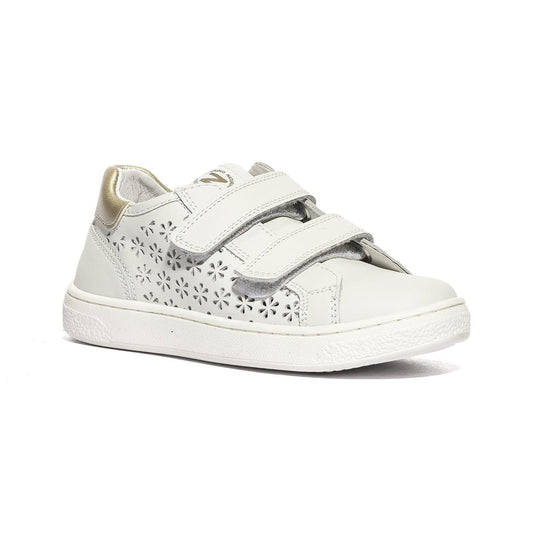 NATURINO 0012019082.01.0N01 WHITE.GOLD Sneakers Bambina