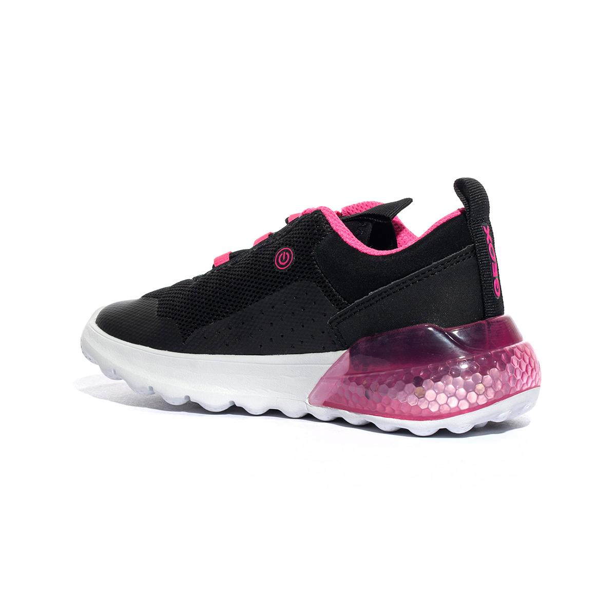 Sneakers Geox Activart Nere Rosa J45LZABLACK FLUO FUCHSIA C9B8L GEOX