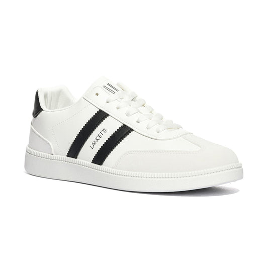 LANCETTI LNC870-2 WHITE BLACK Sneakers Uomo