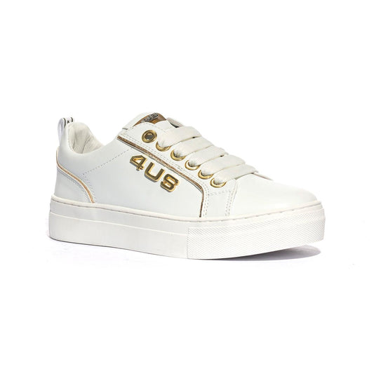 4US 42361 WHITE Sneakers Bambina