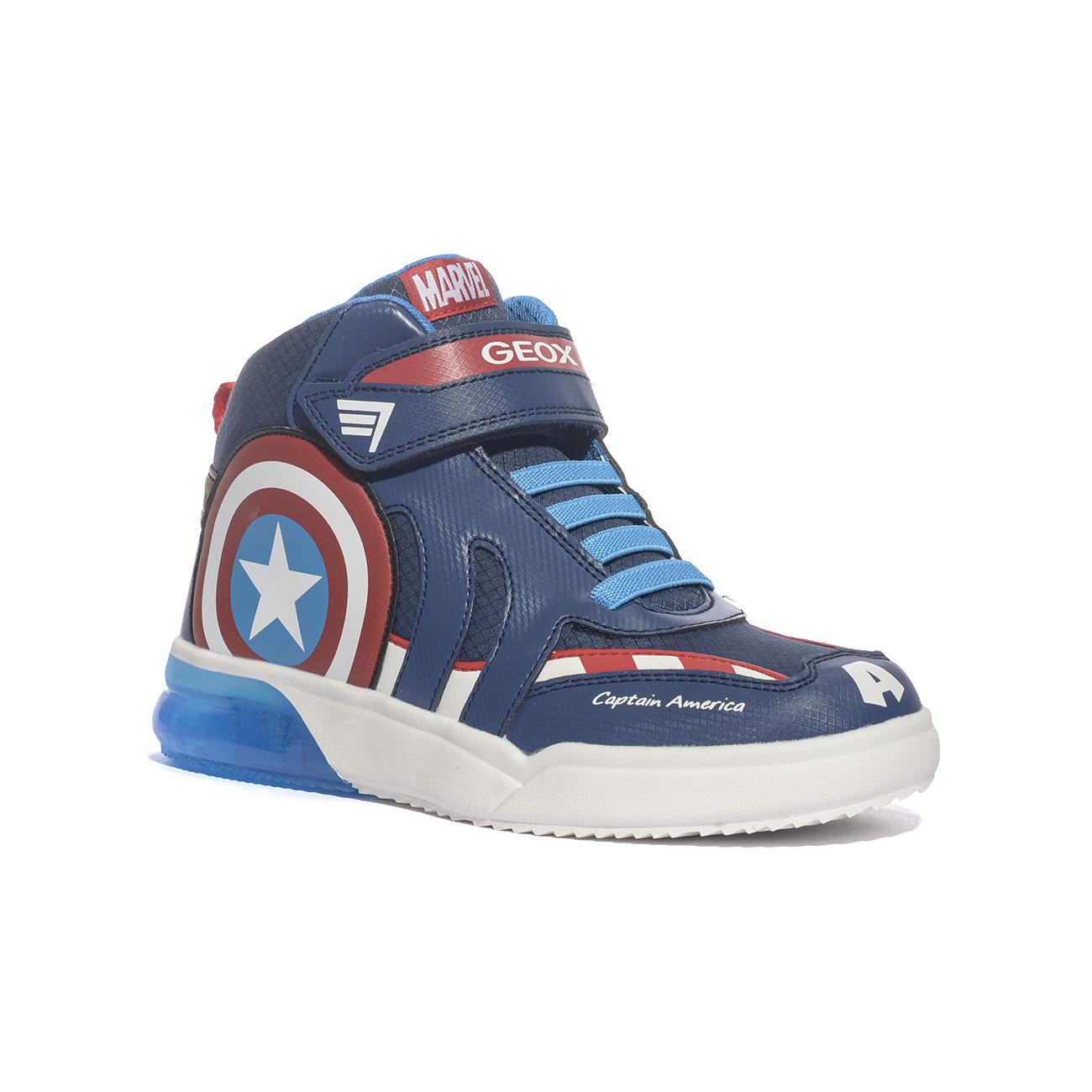 Sneakers Geox Grayjay Blu J369YC 0FU50NAVY RED C0735 GEOX