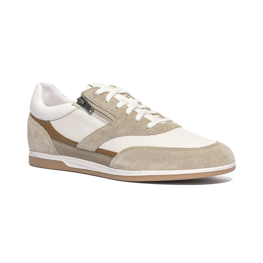 GEOX U654GA 2285 SAND WHITE C0122 Sneakers Uomo