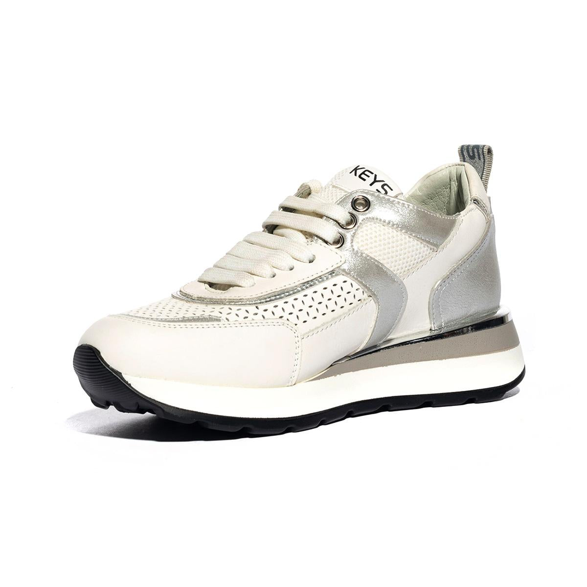 Sneakers Keys K6200 Bianche K6200WHITE SILVER KEYS