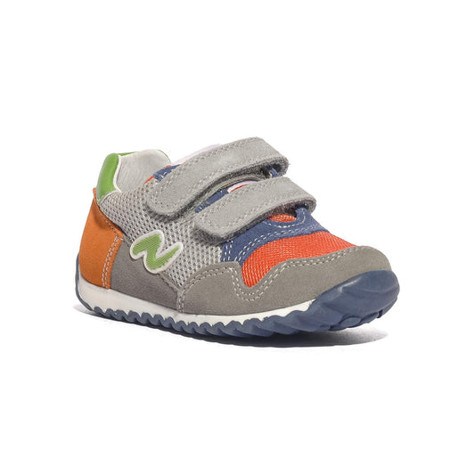 NATURINO 0012016558.01.2B45 DARK GREY.GREY.ORANGE Sneakers Bambino