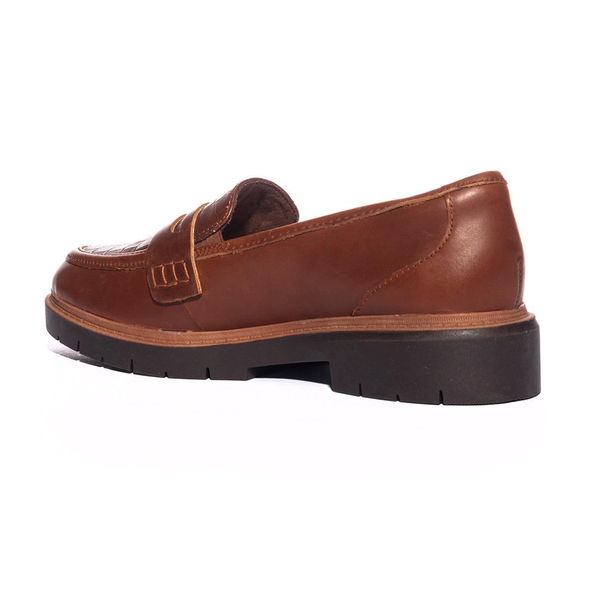 CLARKS 26174455 TAN LEATHER Mocassini Donna