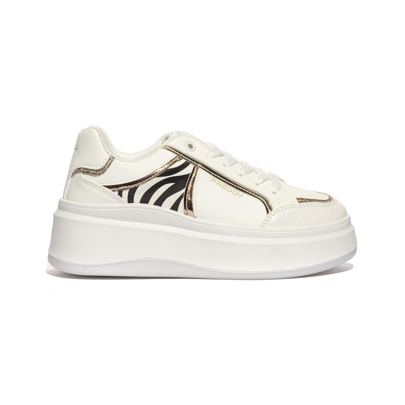 Sneakers Freddy Fy7719 Bianche FY7719ANIMALIER FREDDY