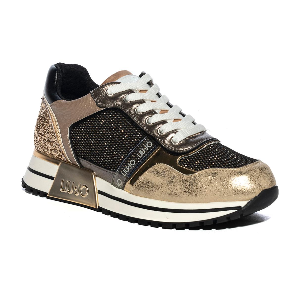 Sneakers Liu Jo Kiss Marroni Oro 4F2775TX069S1875TAUPE GOLD LIUJO