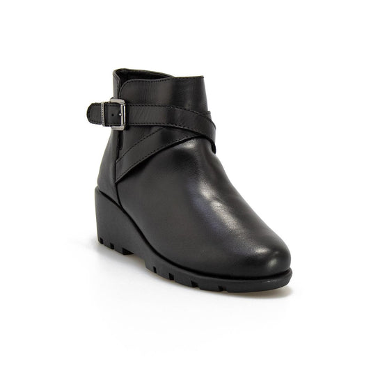 VALLEVERDE 36185 NAPPA NERA Stivaletti Donna