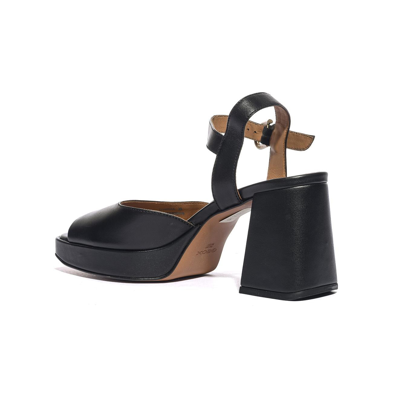 GEOX D36RHA 43 BLACK C9999 Sandali Donna