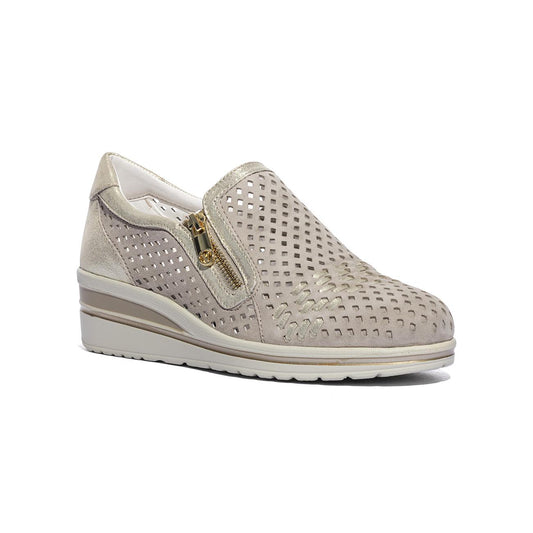 VALLEVERDE VD350W SUEDE ECRU Slip-on Donna