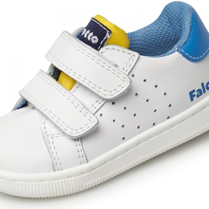 Sneakers FALCOTTO KINER LOW VL Bianco Celeste 0012017749-01-2N34WHITE-OLTREMARE FALCOTTO