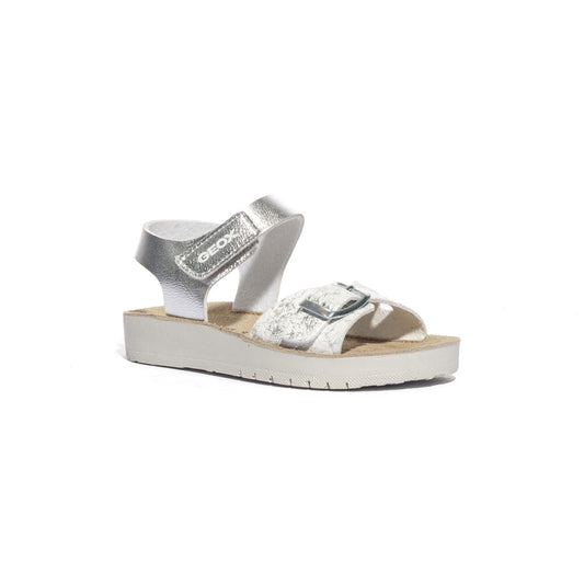 GEOX J15EAB 0BNBL SILVER WHITE C0434 Sandali Bambino