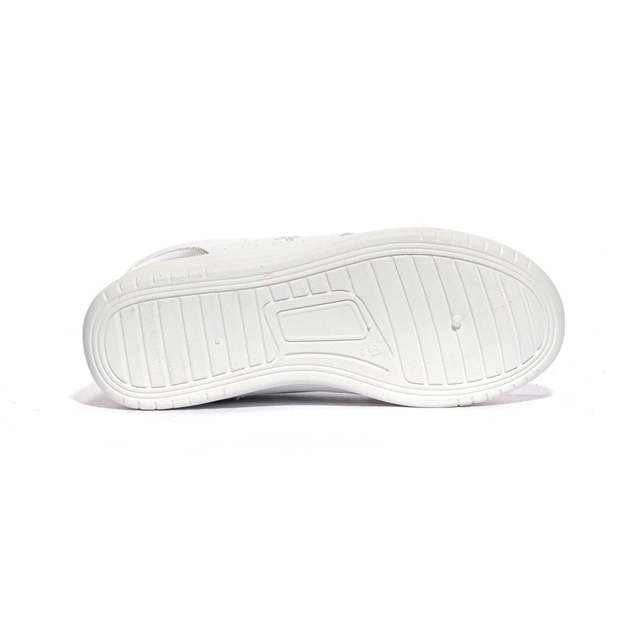 U.S. POLO ASSN. DENNY004 WHI SIL Sneakers Bambina