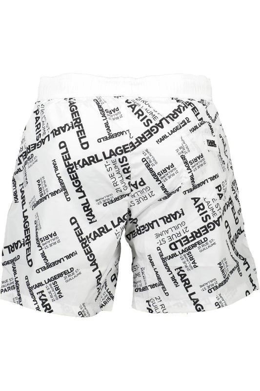 KARL LAGERFELD KL21MBM14_DA3AB04_BIANCOWHIT Bianco Costumi Uomo
