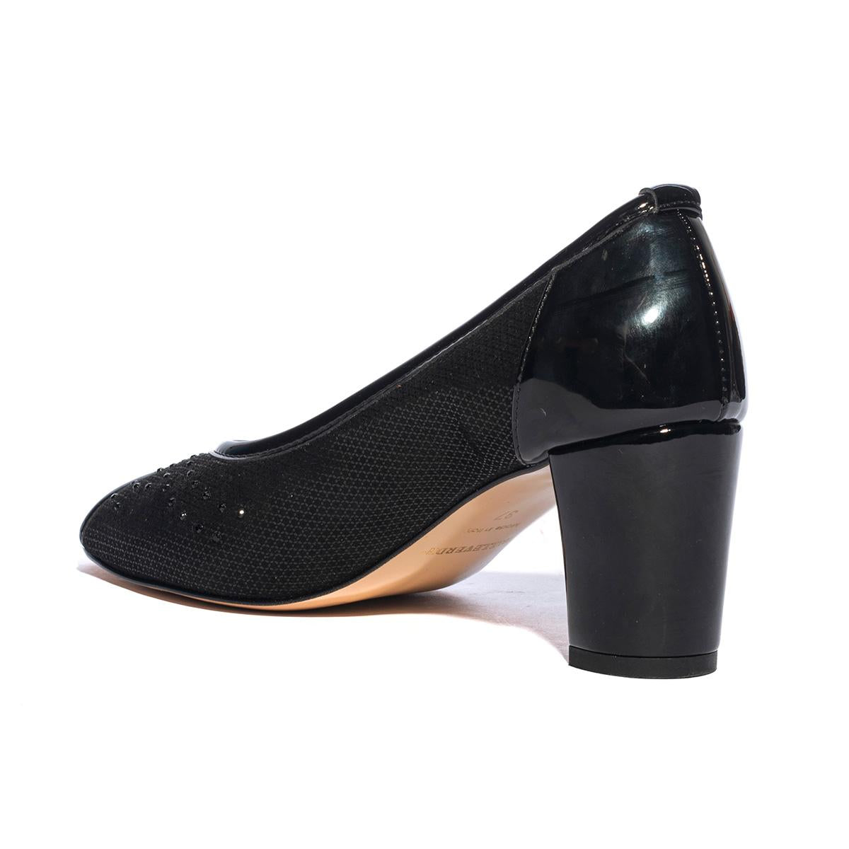 Décolleté Spuntato Elegante Valleverde Nero 45506NERO VALLEVERDE
