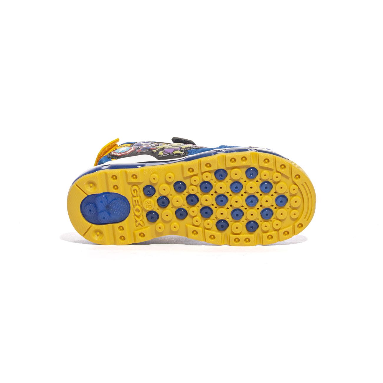 Sandali Geox Android Blu GIalli J450QA 1454BLUE YELLOW GEOX
