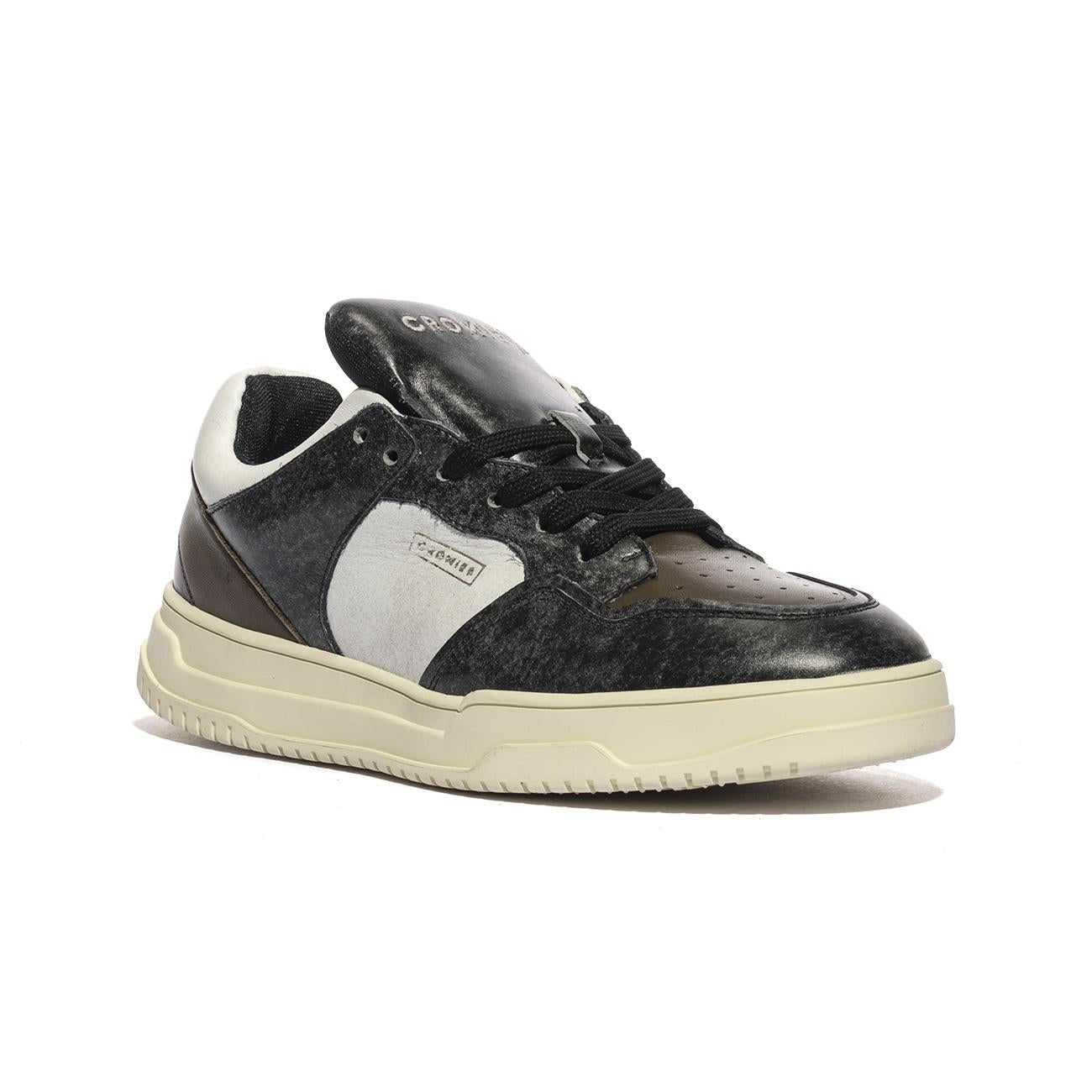 Sneakers Cromier T-NAP Bianche Nere C7E3BLACKtruffle CROMIER