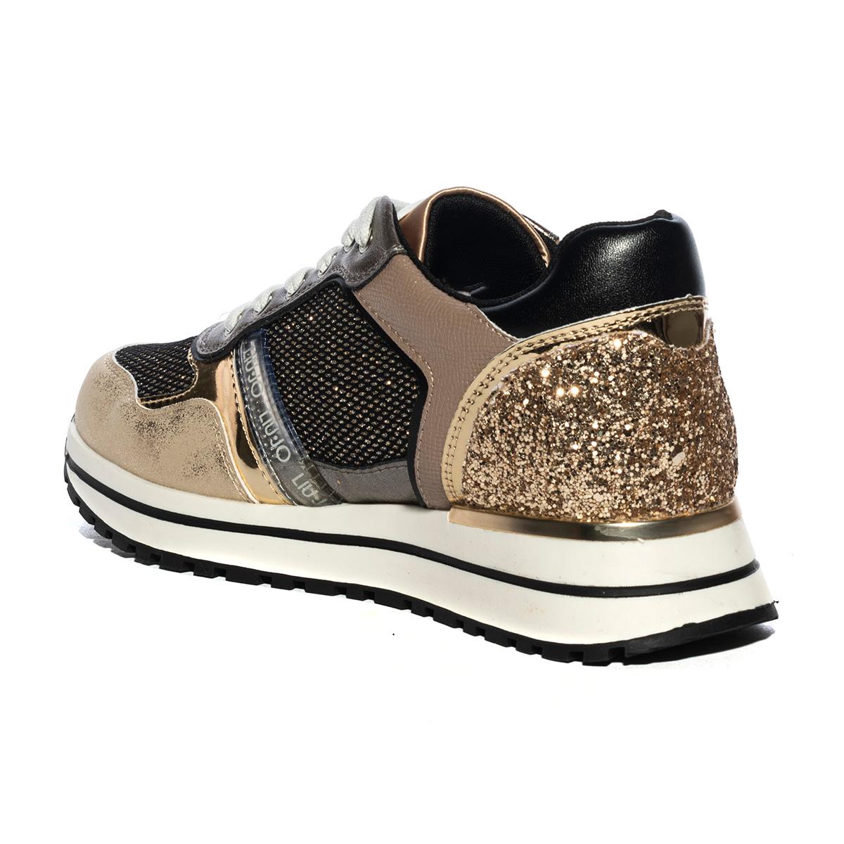Sneakers Liu Jo Kiss Marroni Oro 4F2775TX069S1875TAUPE GOLD LIUJO
