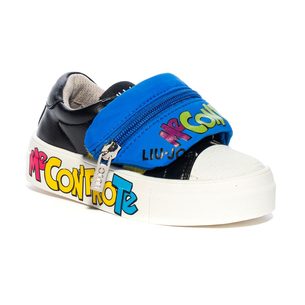 Sneaker Liu Jo Alicia 5 Nere Blu Me Contro Te 4F0829EX014BLACK BLUE LIUJO
