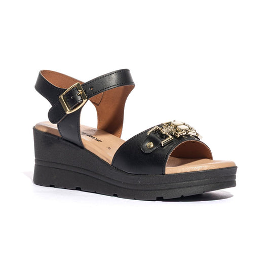VALLEVERDE 55580 NERO Sandali Donna